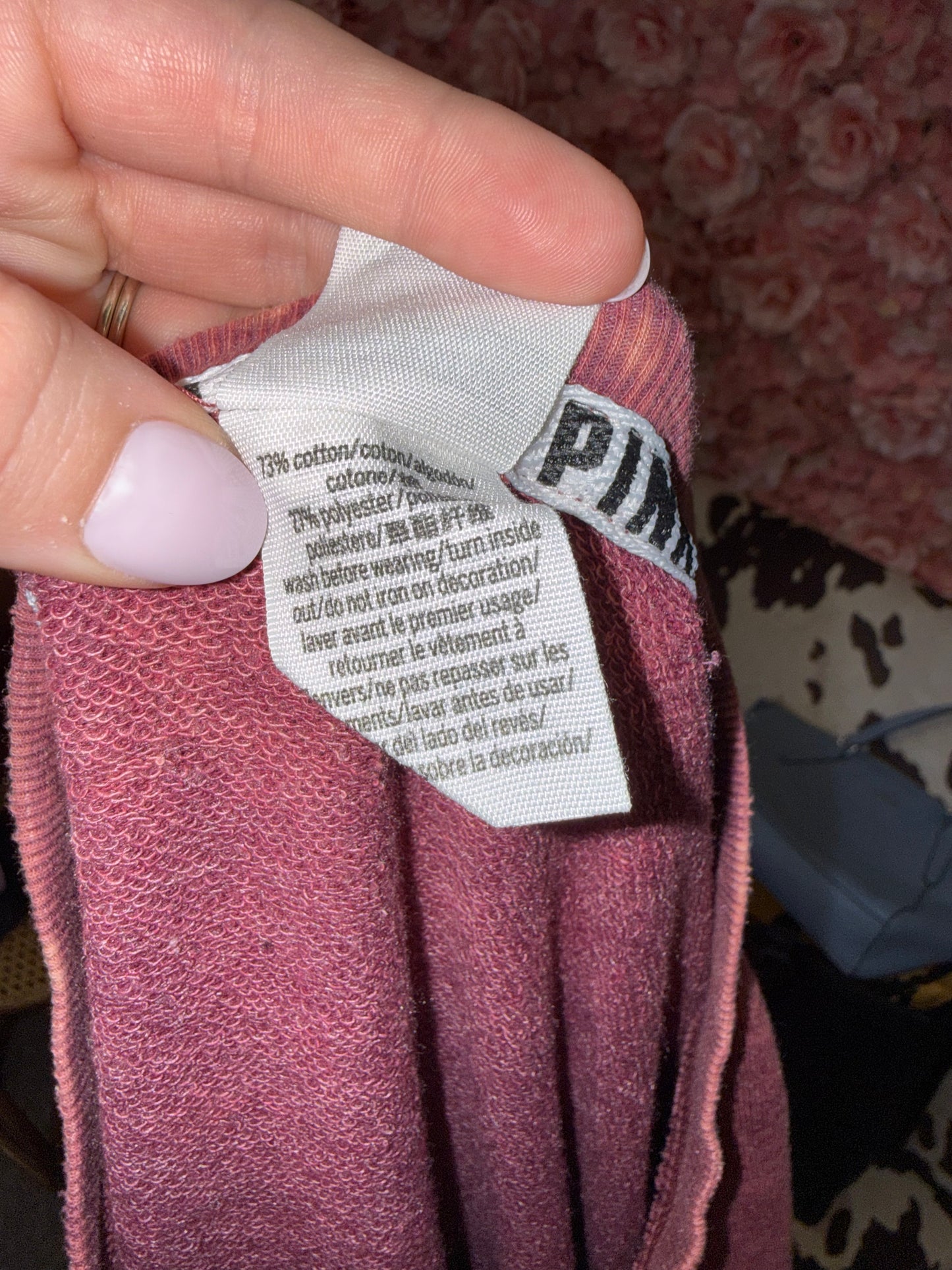 PINK Victoria's Secret (Small) Acid Wash Crewneck