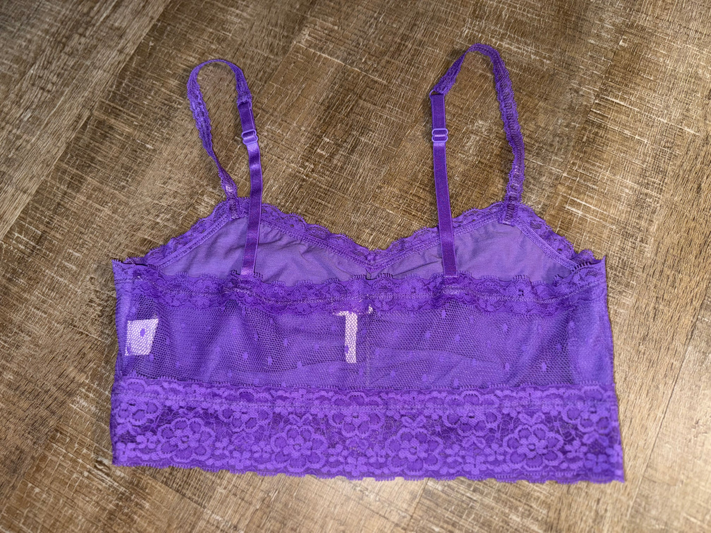 Kirra (Large) Purple Sheer/Lace Lightweight Bra