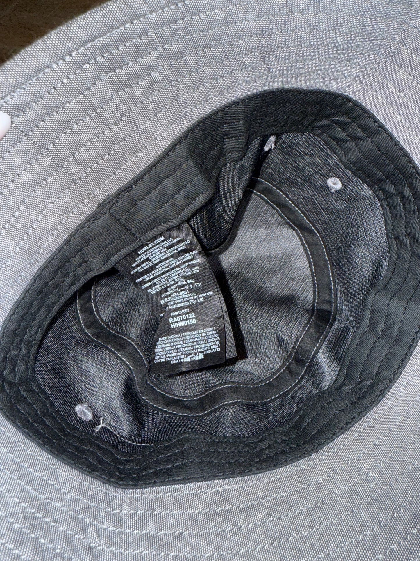 NWT Hurley (OS) Brand New Chambray Bucket Hat