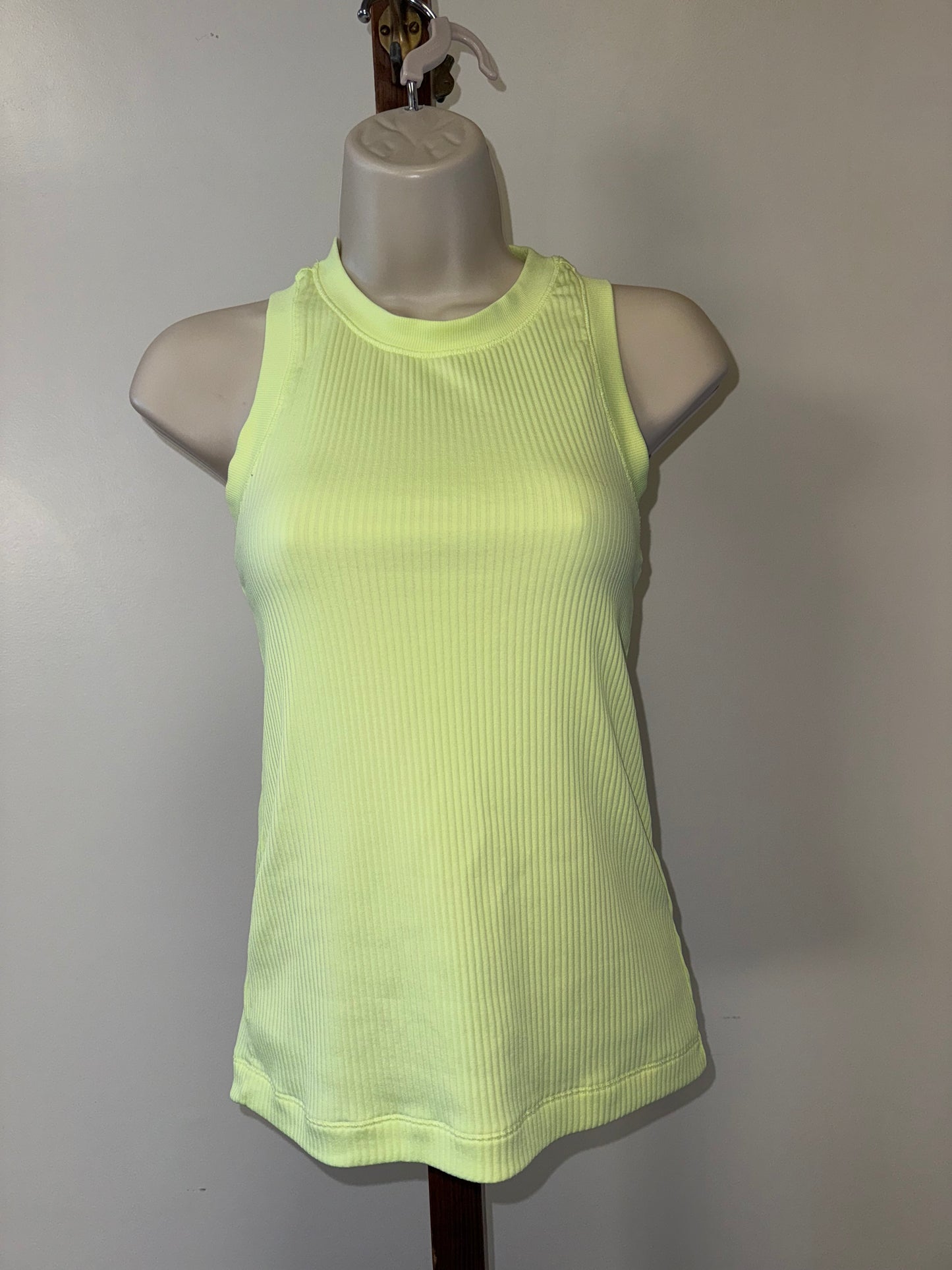 Calia By Carrie Underwood (XS) Yellow Ribbed Activewear Tank Top