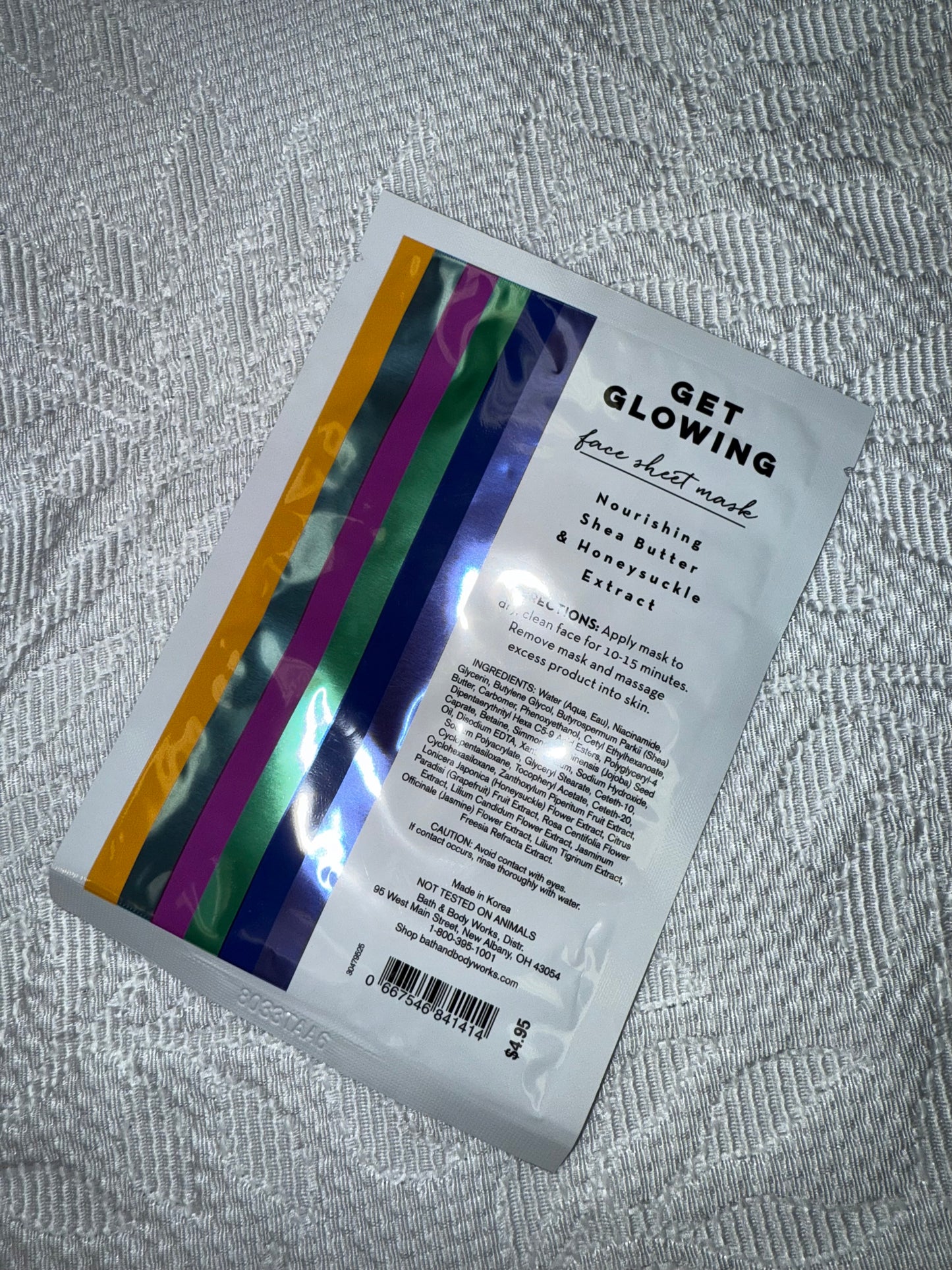 Bath & Body Works Brand New Glowing Face Mask
