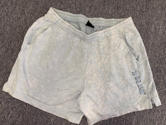 Nike (XXL) Men's Acid Wash Grey Drawstring Waistband Sweat Shorts