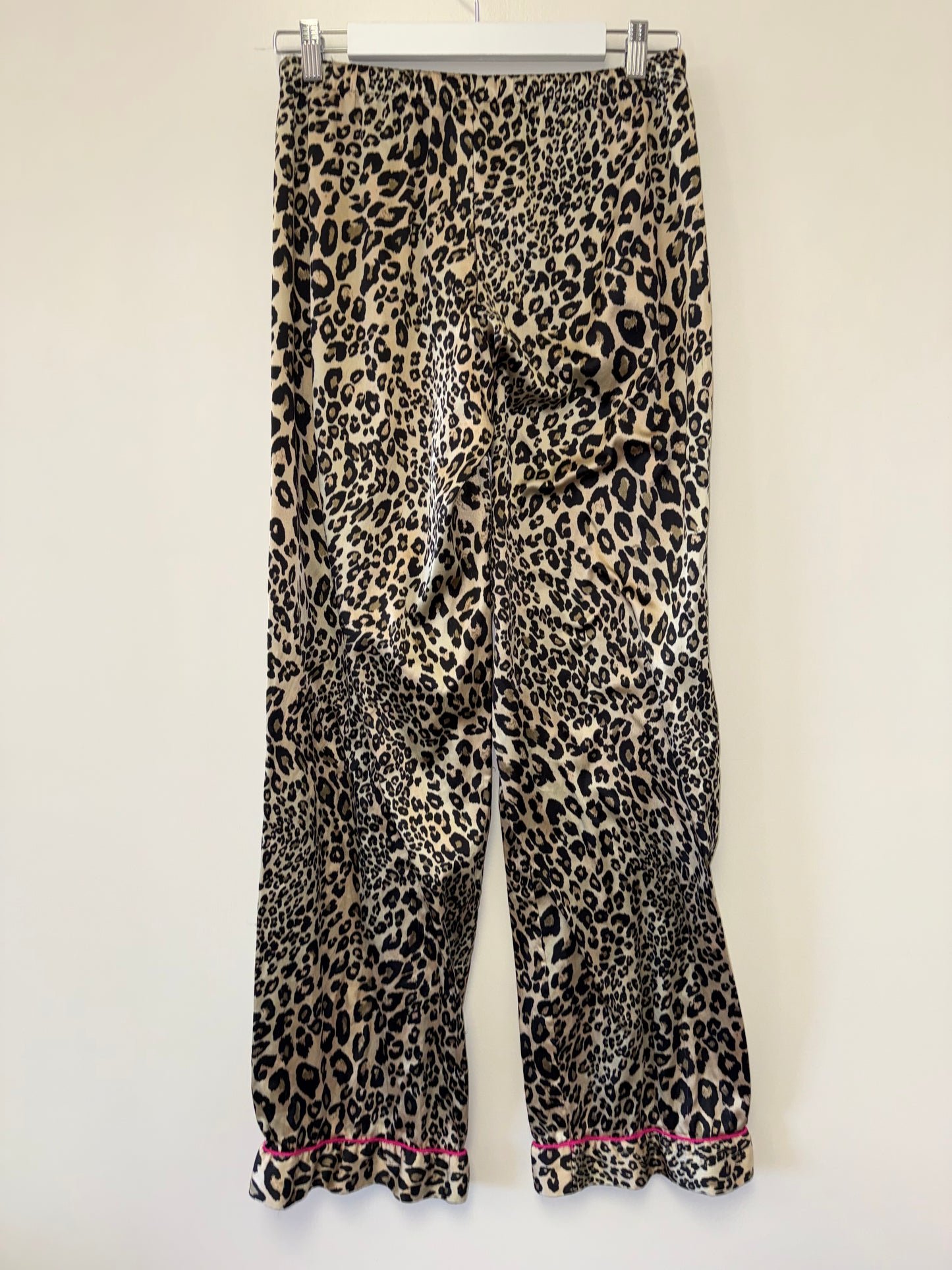 Victoria's Secret (Small) Vintage Neutral Cheetah Print Polyester Pj Pants