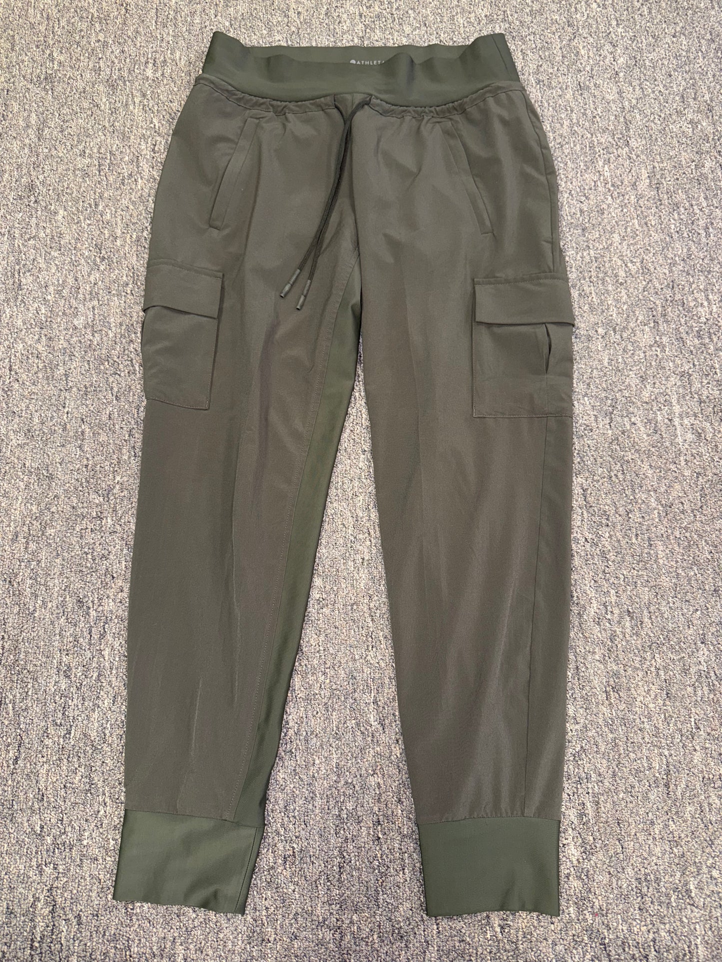 Athleta (4) Green Drawstring Jogger Pants