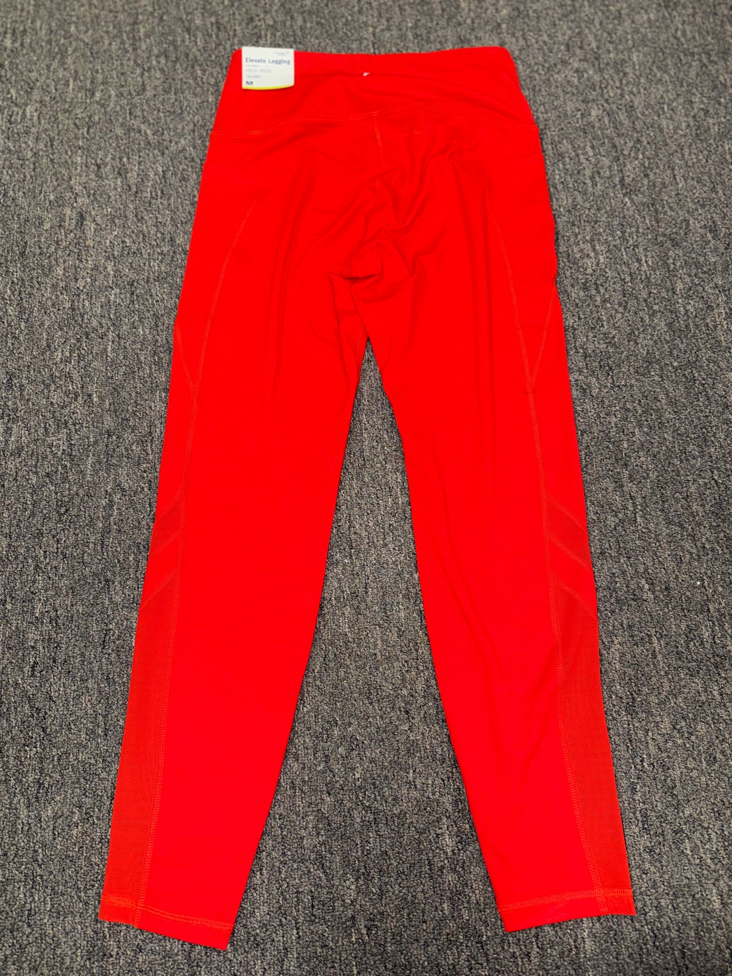 NWT Old Navy Active (Medium) Brand New Orange Elevate Go Dry Leggings w Mesh