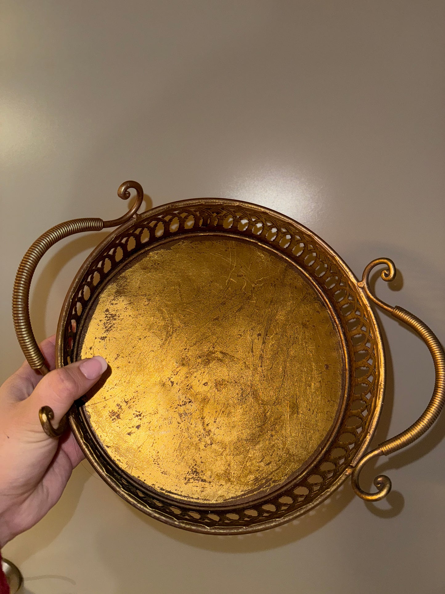 Gold Accent Tray
