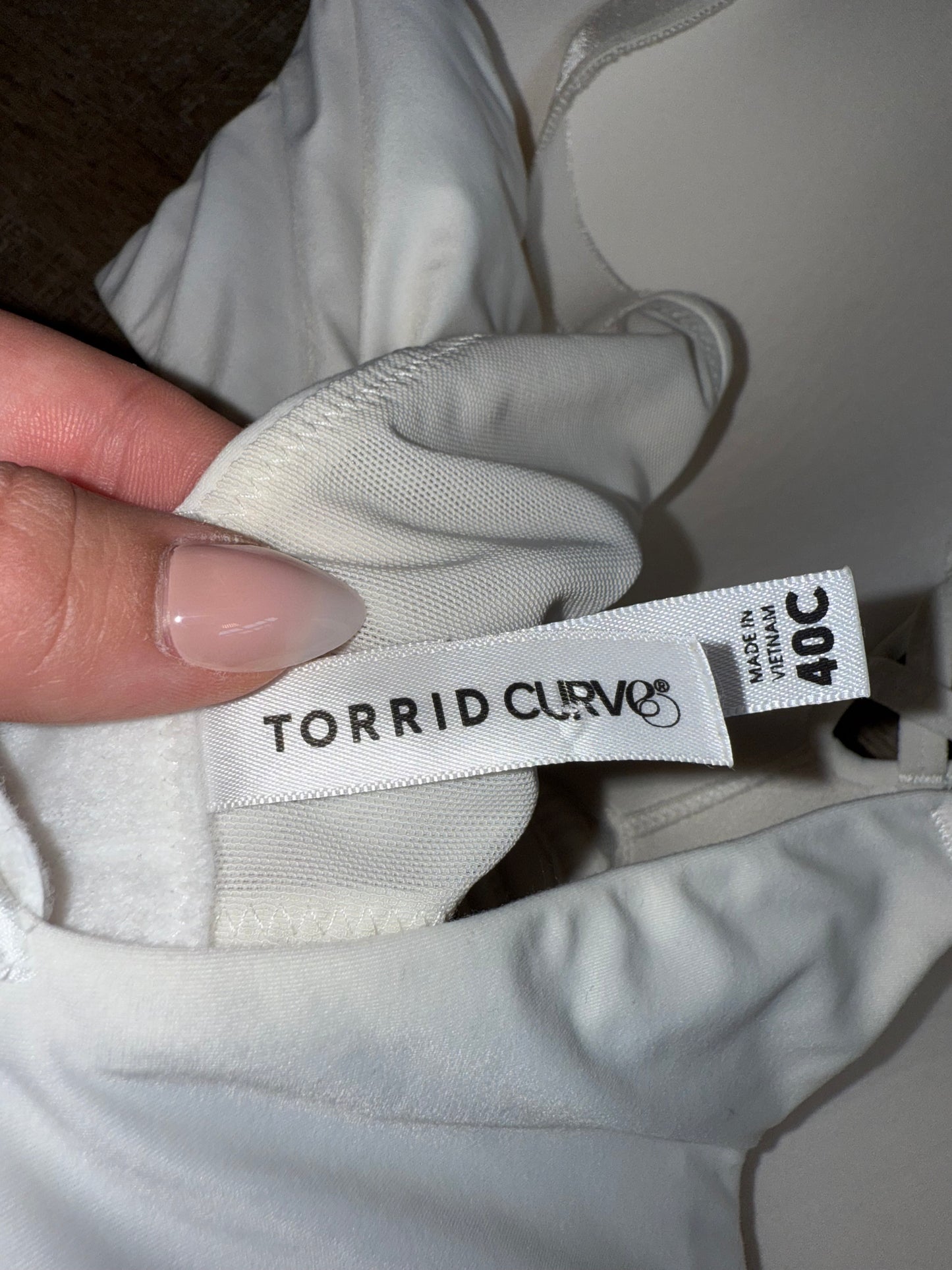 Torrid Curve (40C) White Smooth Soft Bra