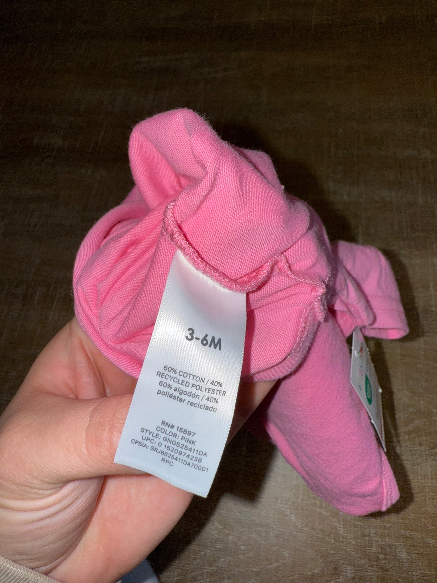 NWT Garanimals (3-6 Months) Brand New Pink 'Oopsie Daisy' Onesie