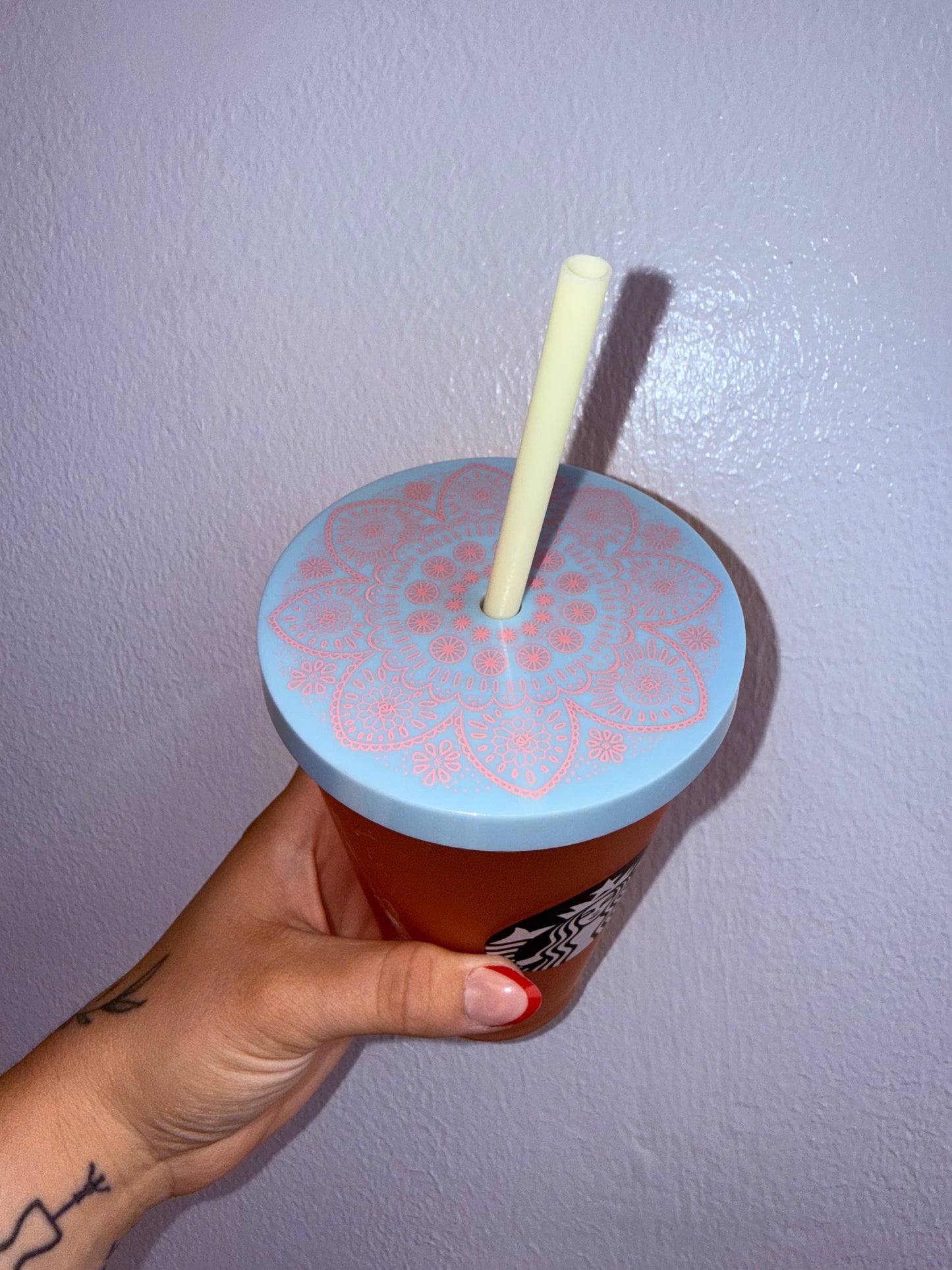 Starbucks (16oz) Pink Matte Coffee Cup