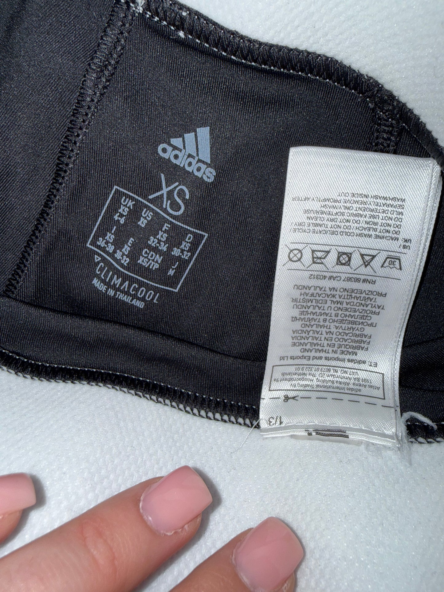 Adidas (XS) Black//White Climacool Leggings
