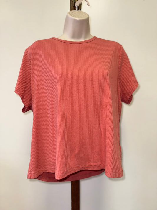 Old Navy (XXL) Orange Ribbed Crop Top