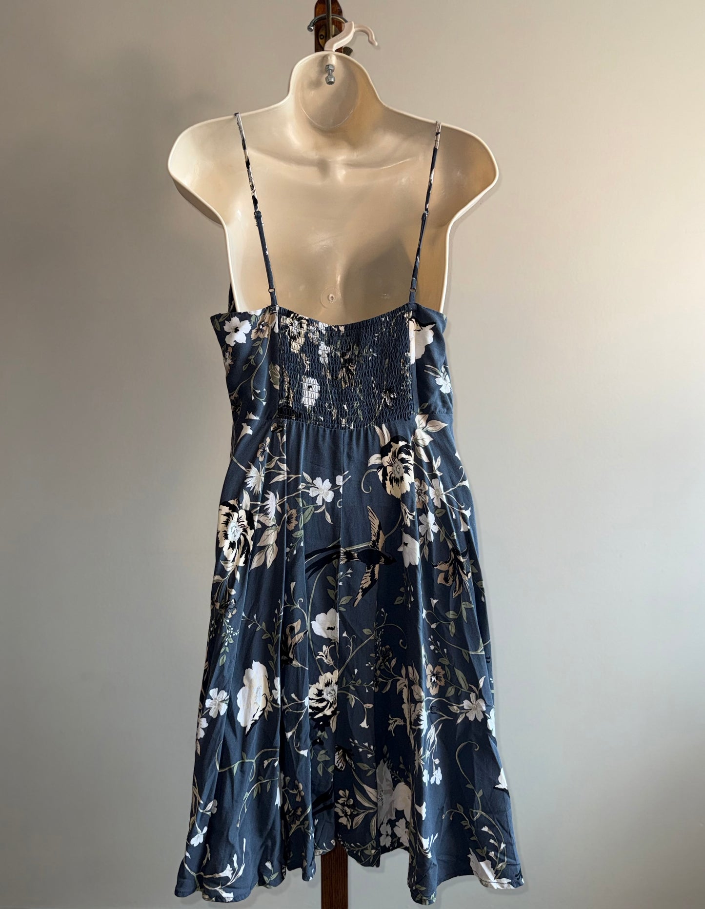 Old Navy (Medium) Blue Floral Midi Dress