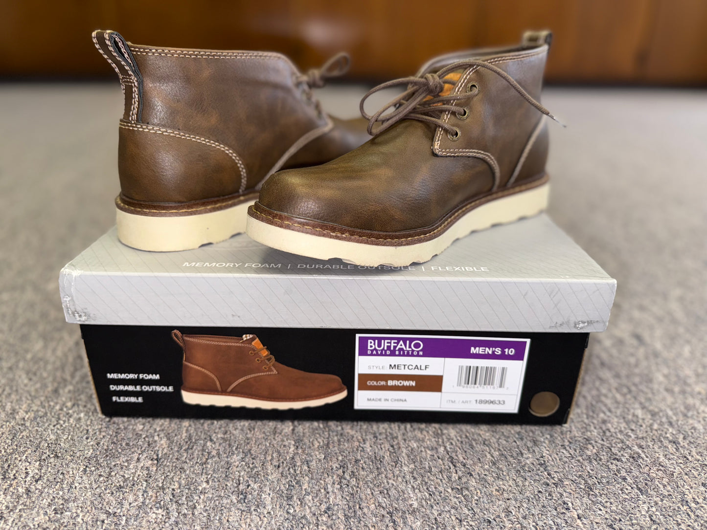 Buffalo David Bitton (10) Brown Metcalf Memory Foam Boots