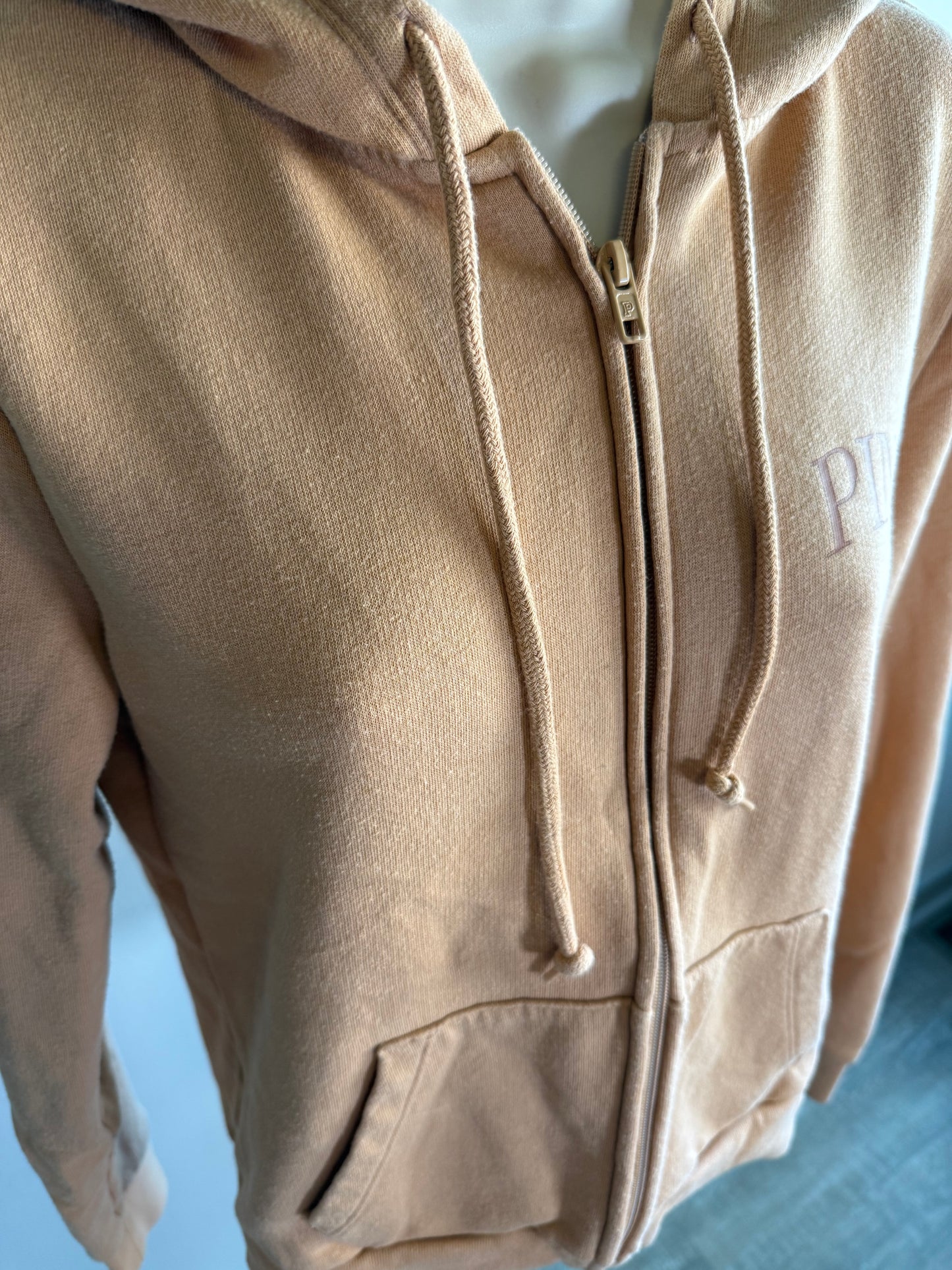 PINK Victoria’s Secret (XS) Tan Full Zip Up Jacket