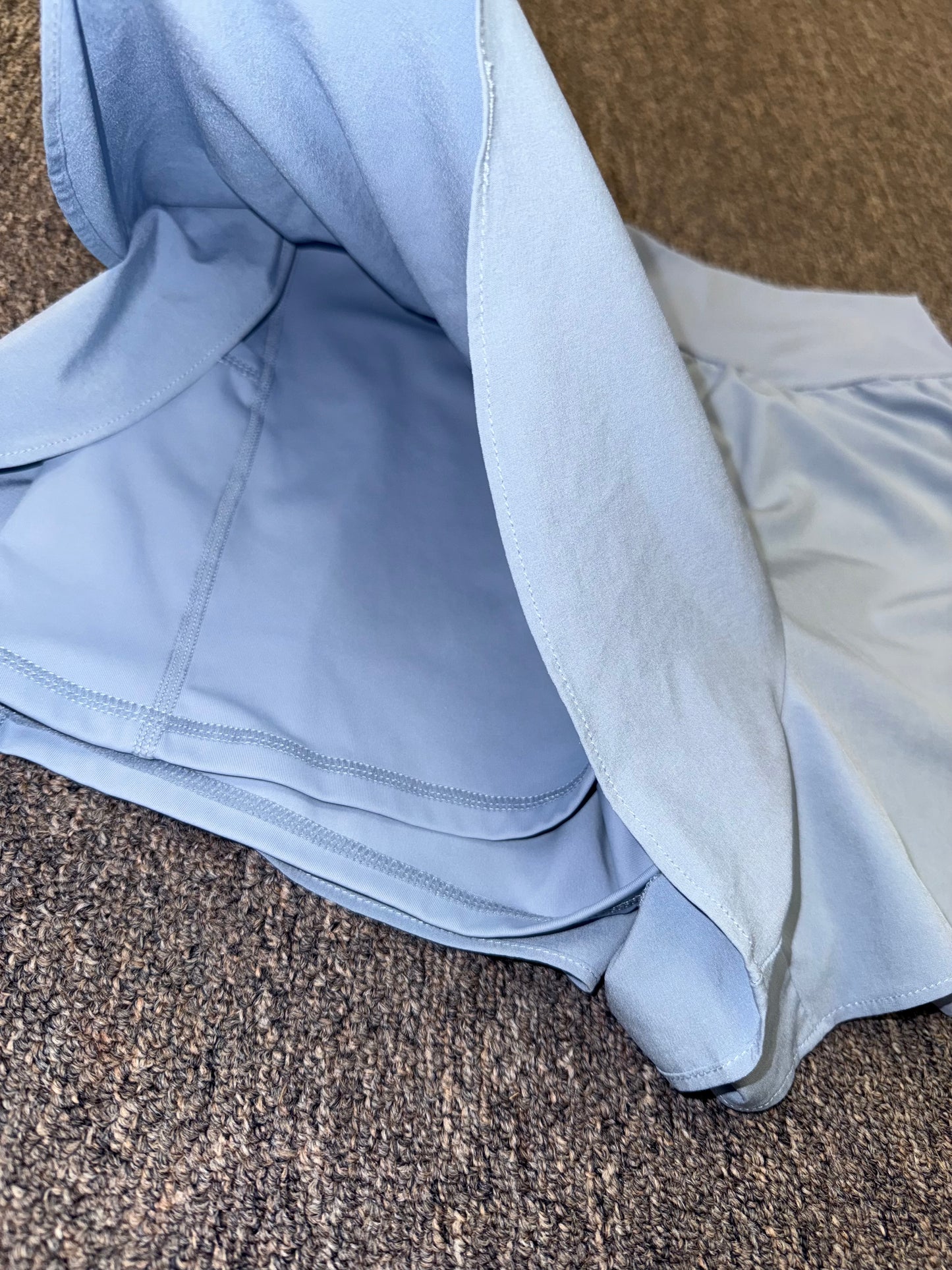 Halara (Large) Blue Sporty High Rise Shorts with Built in Spandex