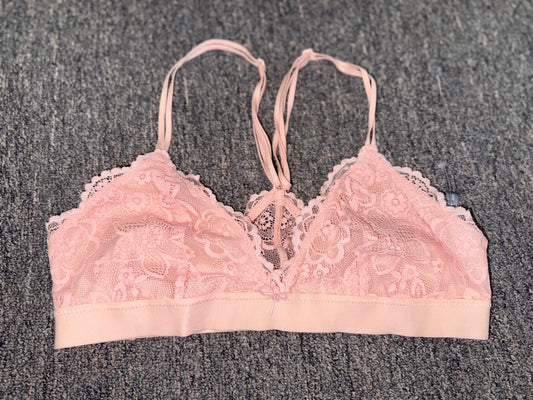 aerie (Medium) Pink Lace Bralette