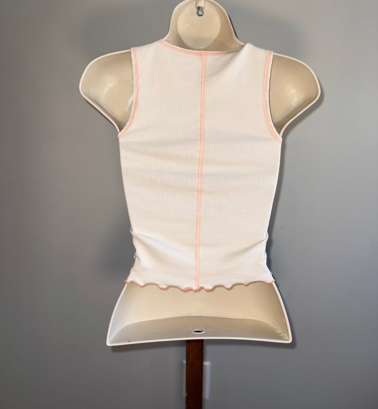 American Eagle (XS) Ribbed Lightweight Cropped Graphic Tank Top