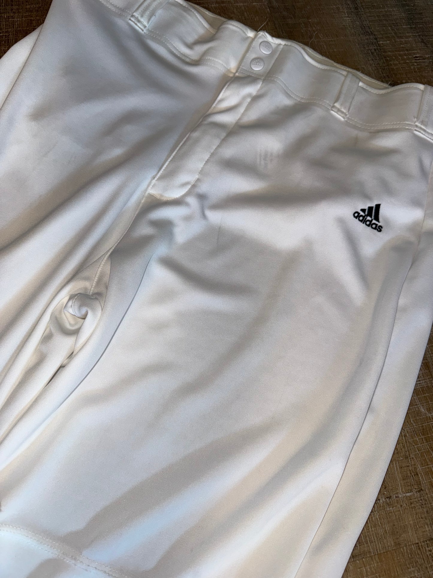 adidas (XL) White Traditional Baseball Pants