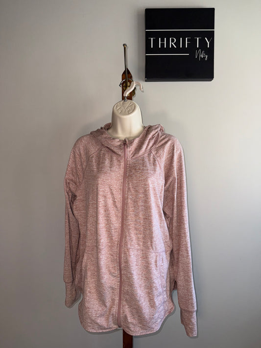 Tangerine (XL) Blush Full Zip Up Active Jacket