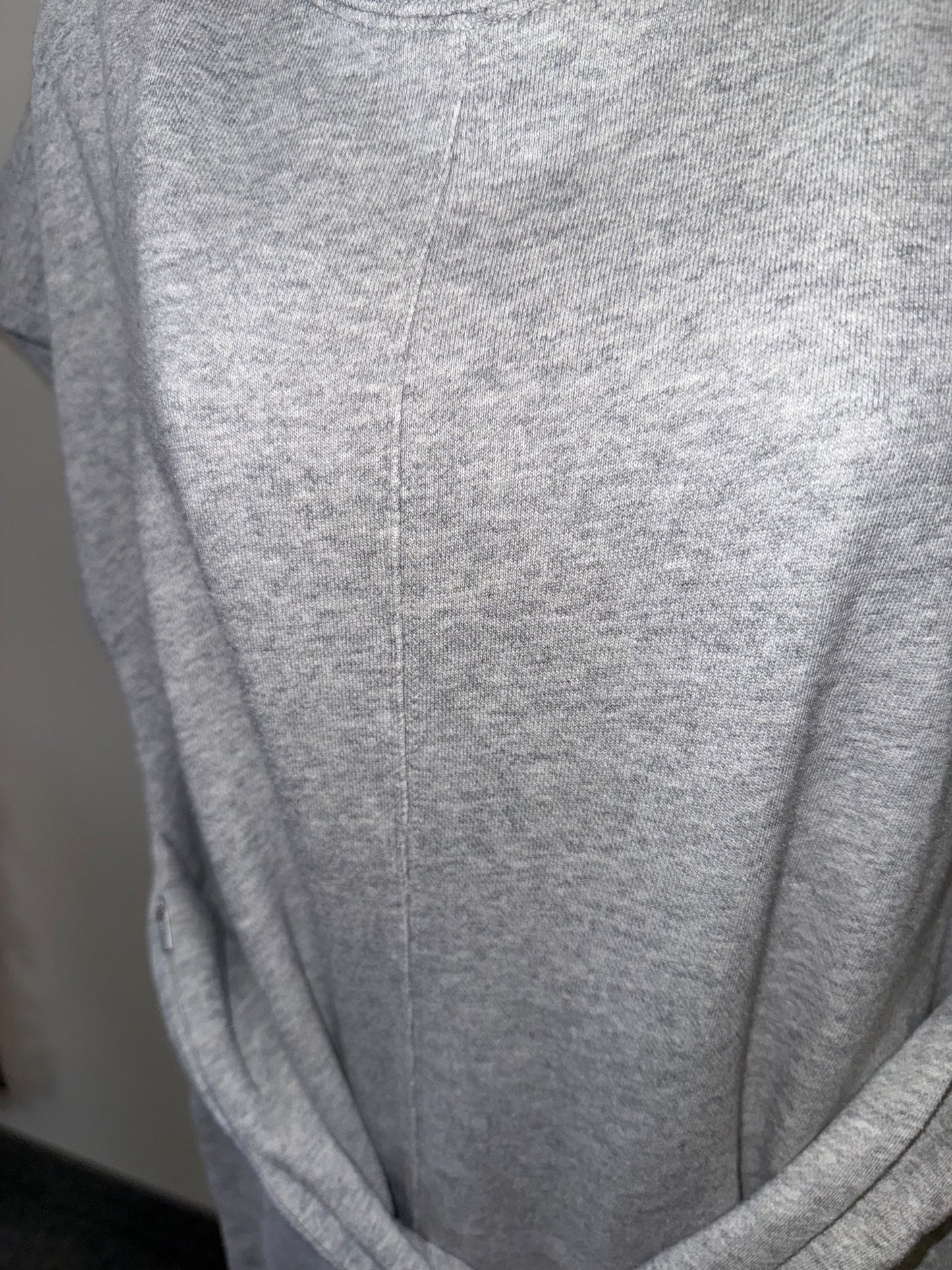 Athleta (Medium) Grey Sweatshirt Tied Dress
