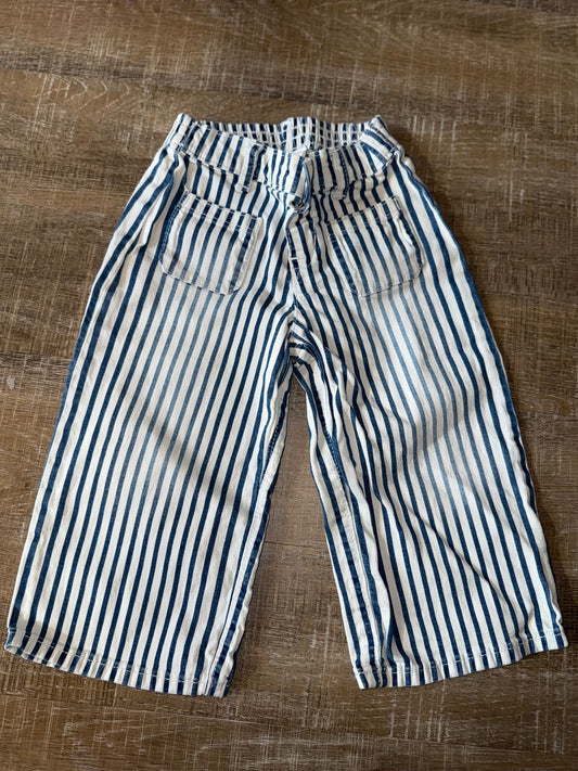 Gymboree (18-24 Months) Striped Denim Blue Jeans