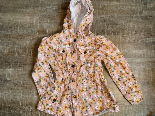Little Lass (6X) Pink Floral Button Up Jacket