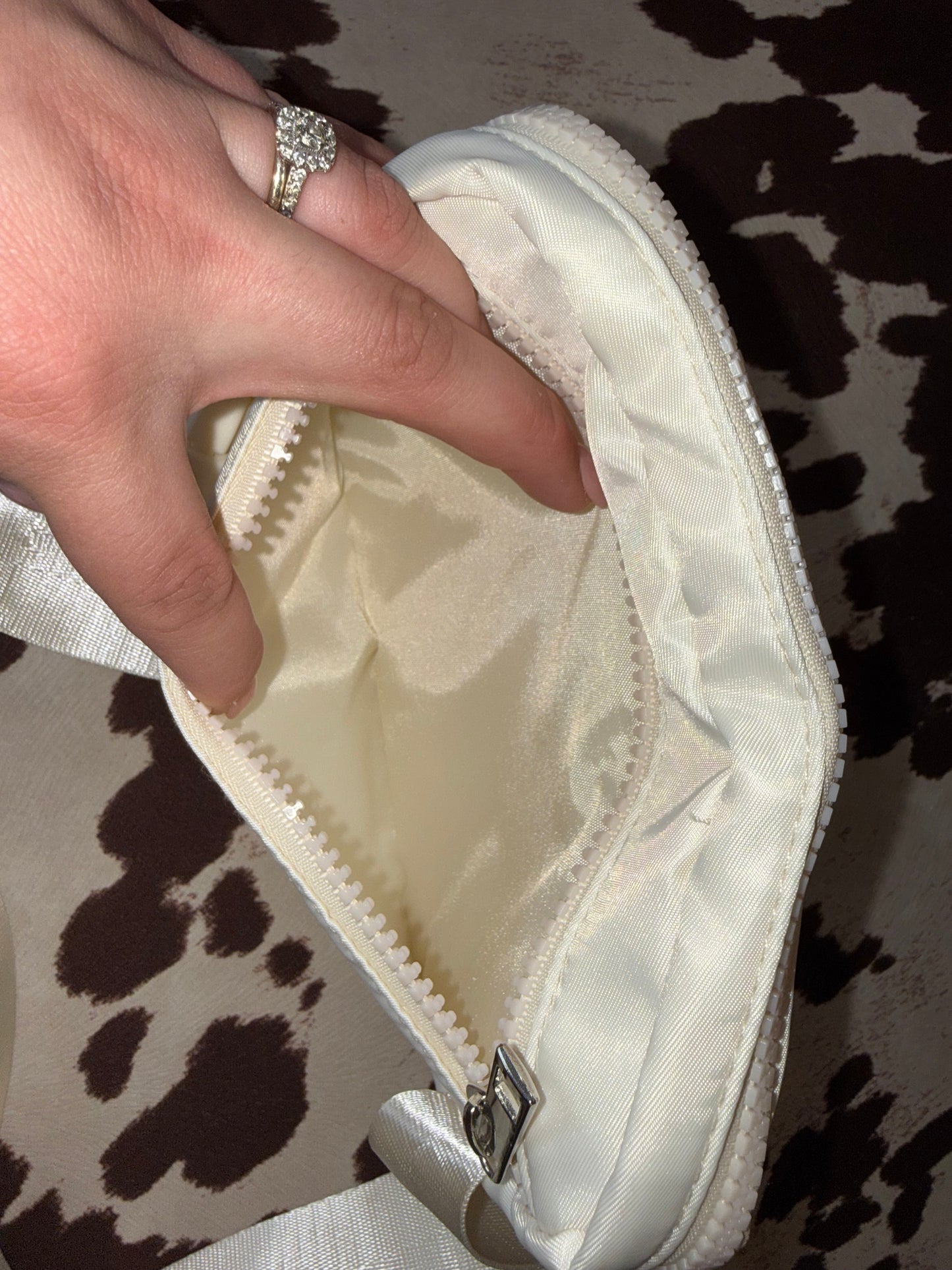 Teacher Vibes Cream Fanny Pack