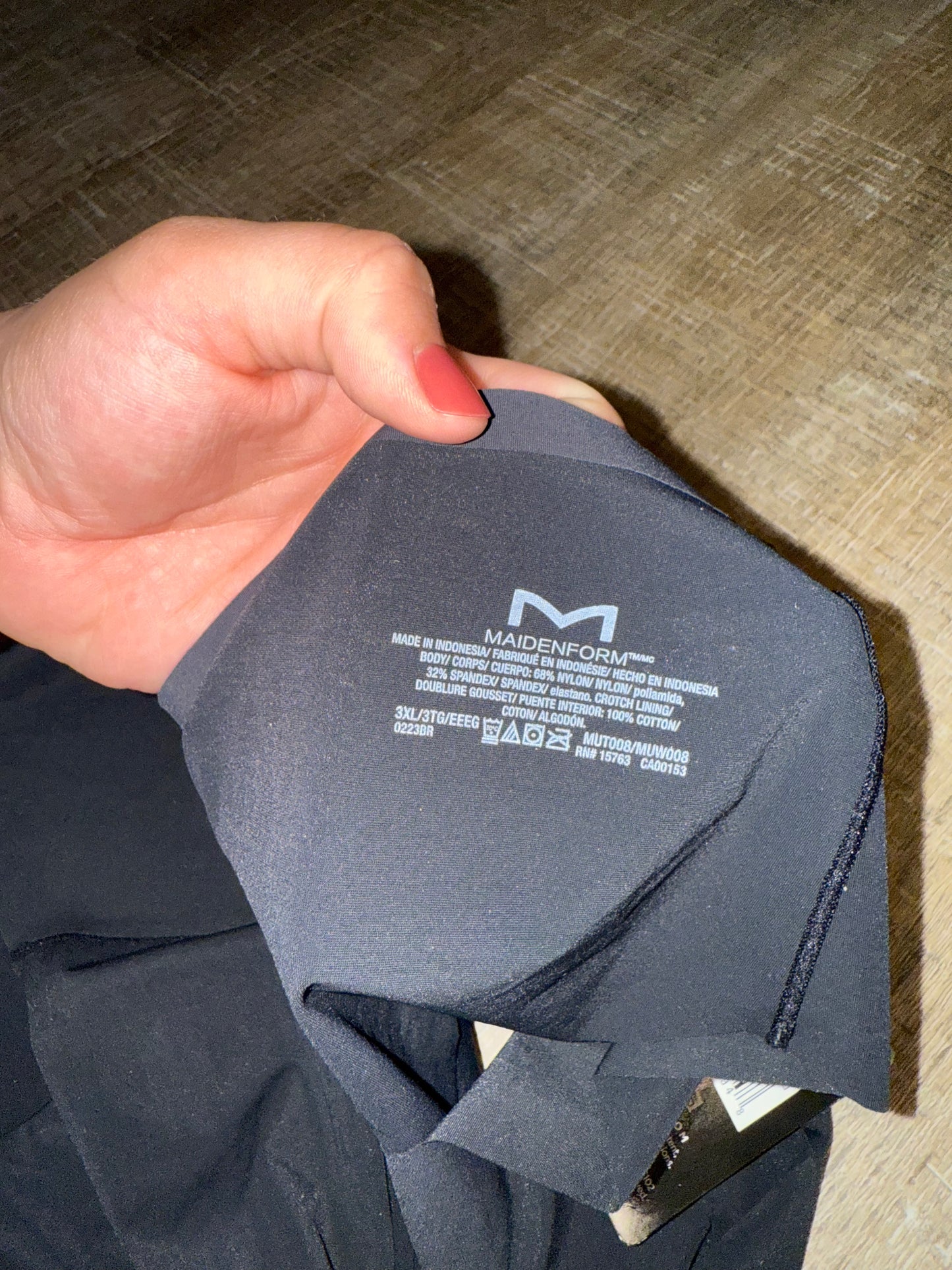 NWT Maidenform (3XL) Brand New Black Free Cut Hipster Undies