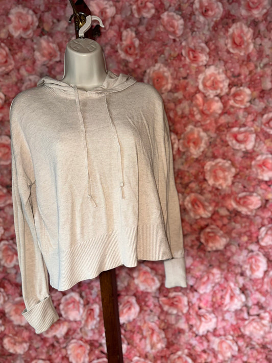 Banana Republic (Medium) Creme Knit Sweater Hoodie