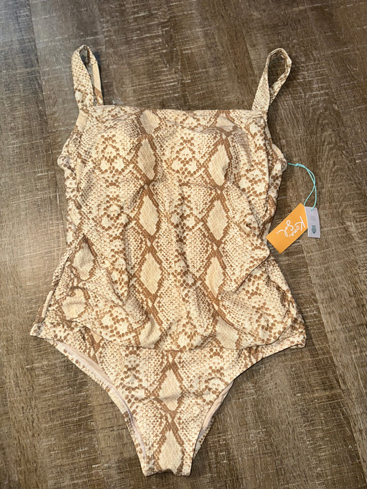 NWT Kona Sol (Large) Brand New Snake Skin Pattern One Piece Swimsuit