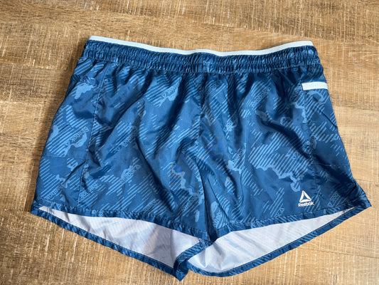 Reebok (Large) Blue Sporty Shorts with Built Ins