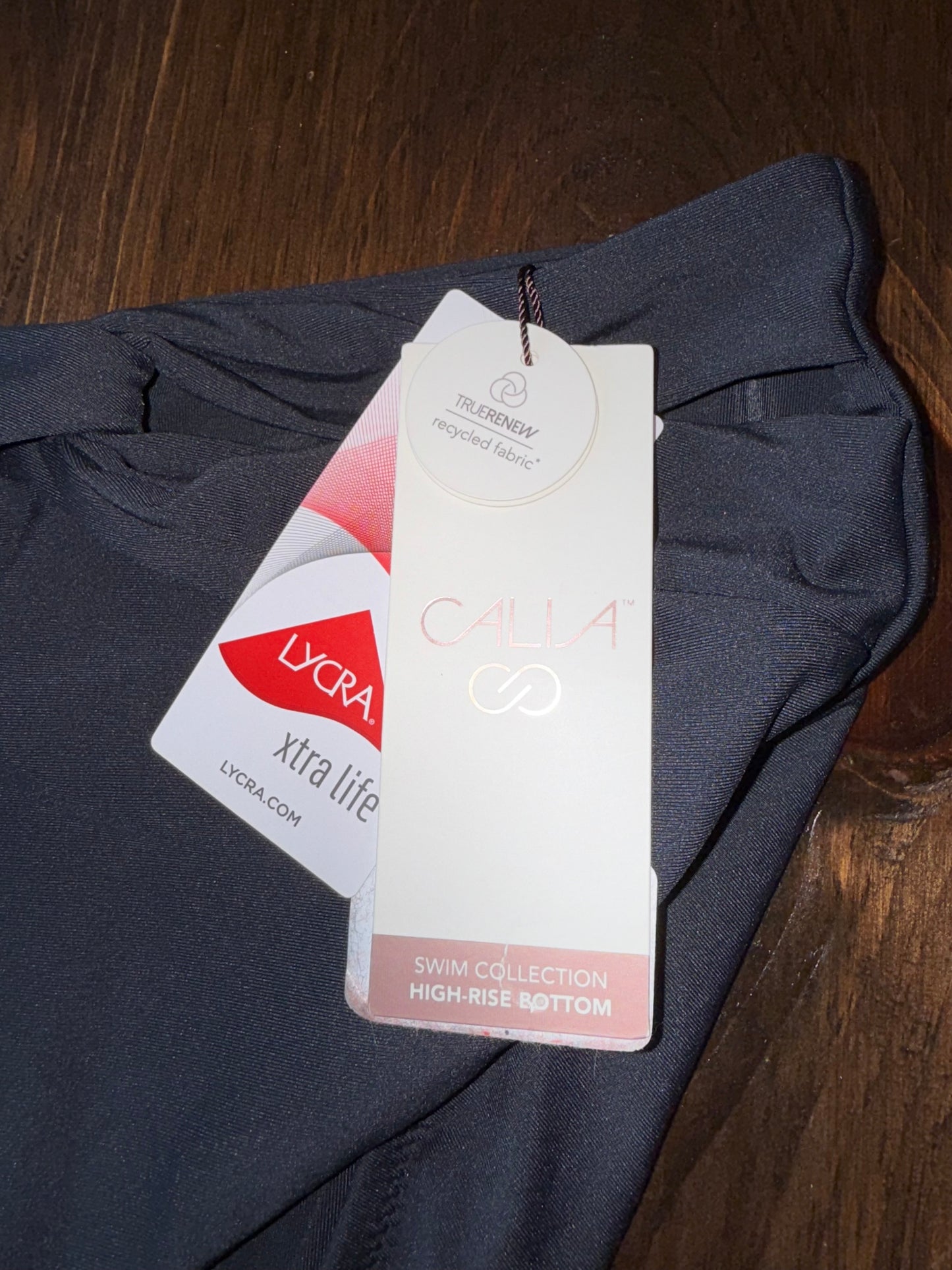 NWT Calia (XXL) Brand New Black High Rise High Leg Swim Bottoms
