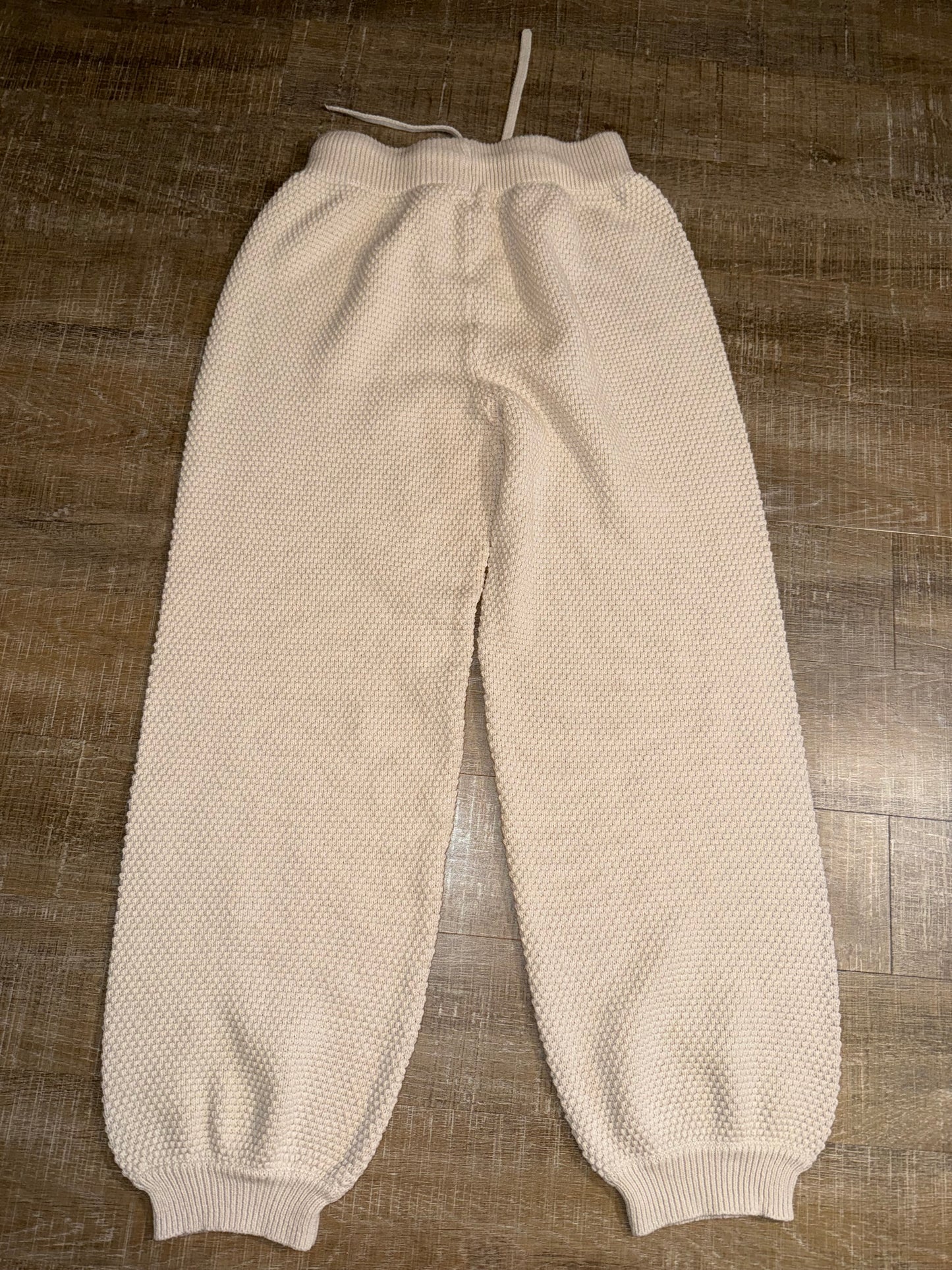 Art Of Rhetoric (Large) Cream Knit Jogger Sweatpants