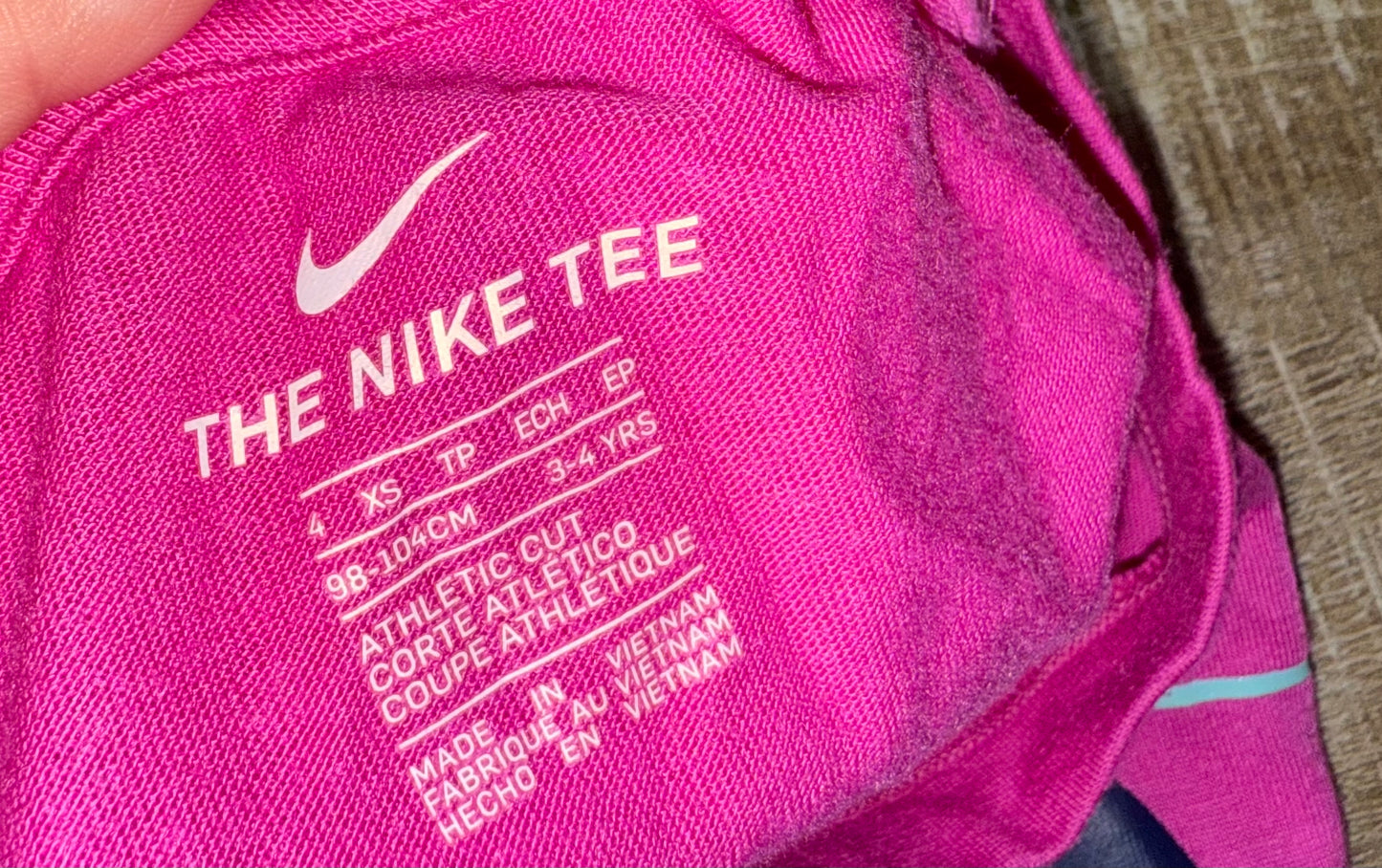 The Nike Tee (XS) Hot Pink 'Just Do It' T-Shirt