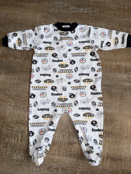 NFL (3-6 Months) Steelers Themed Sleepwear Onesie