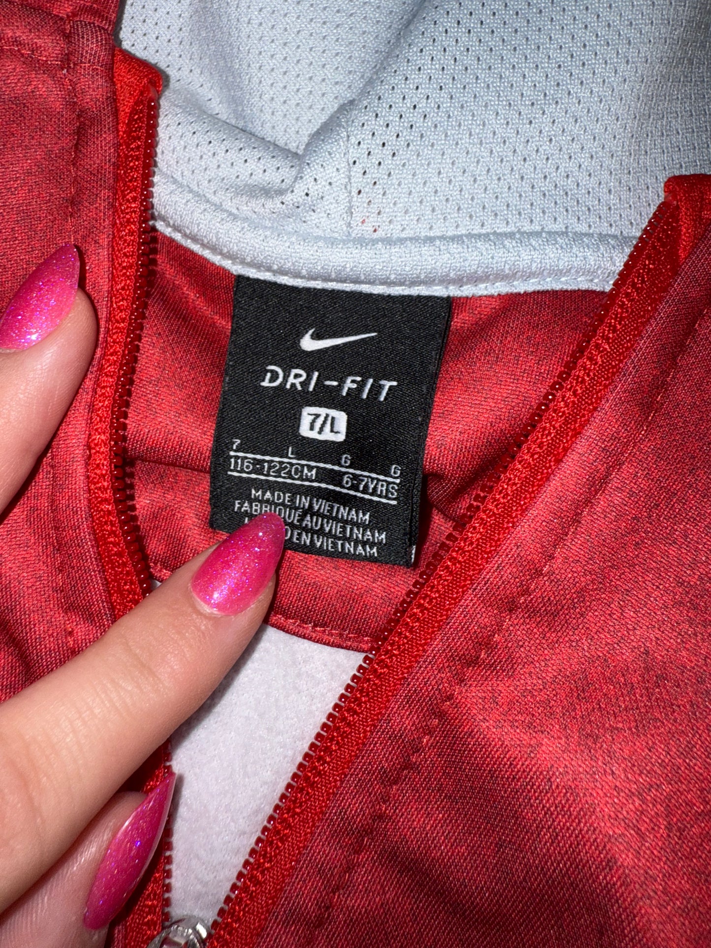 Nike (7/L) Kids Red Jacket