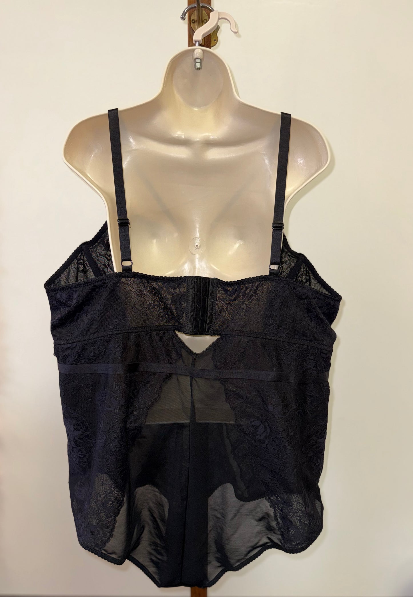 Torrid (3) Black Lace/Sheer Lingerie Bodysuit with Jewels