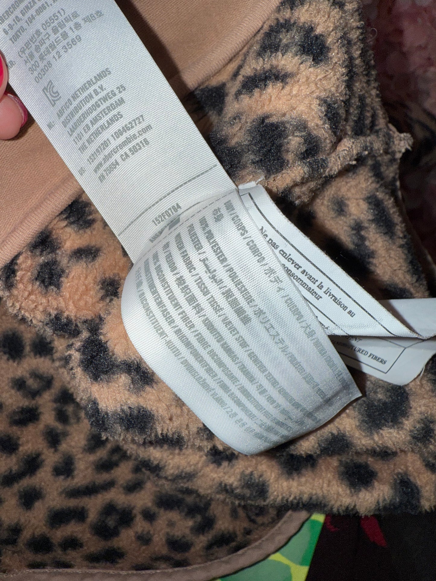 Abercrombie & Fitch (Medium) Neutral Cheetah Print 3/4 Button Up Pullover