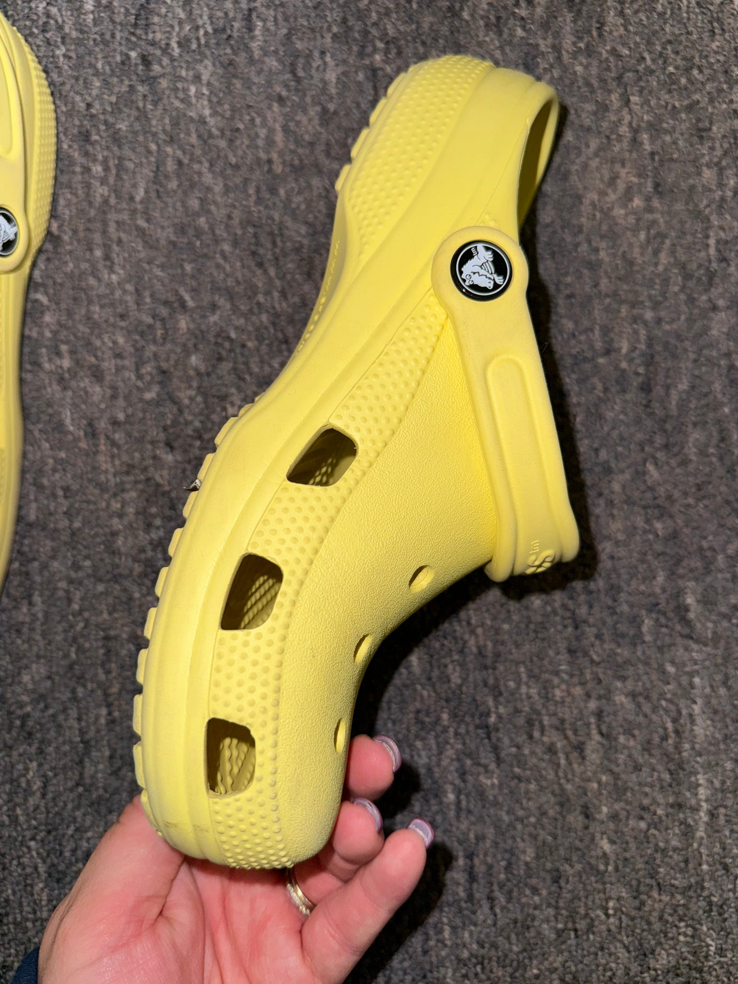Crocs (7 Women's OR 5 Men's) Yellow Crocs