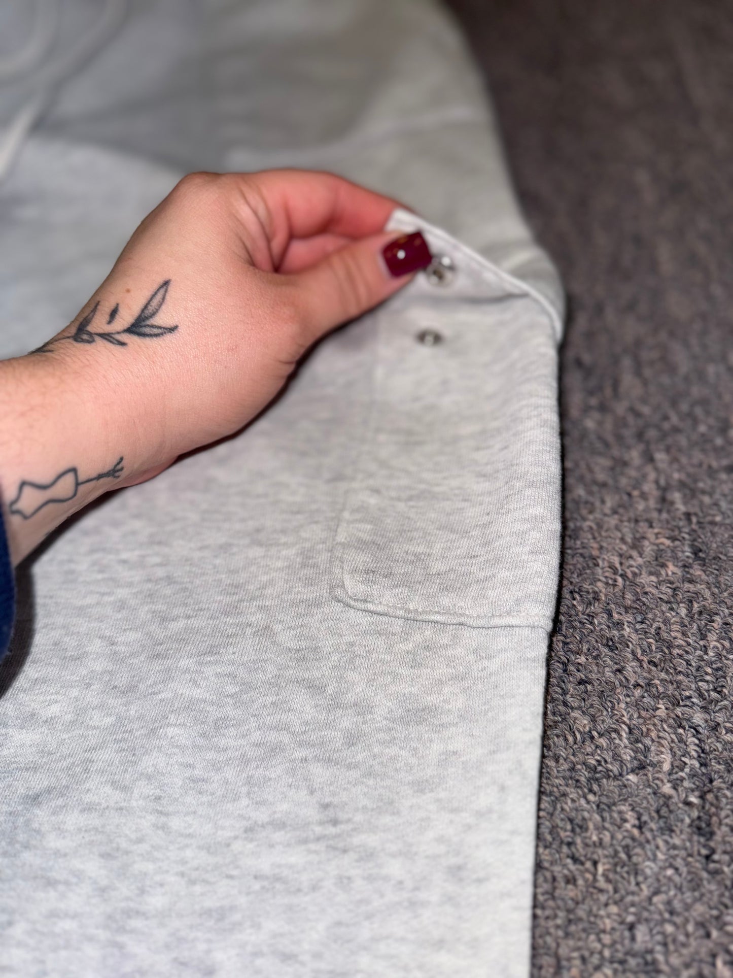 PINK Victoria's Secret (XS) Grey Drawstring Cargo Jogger Sweatpants