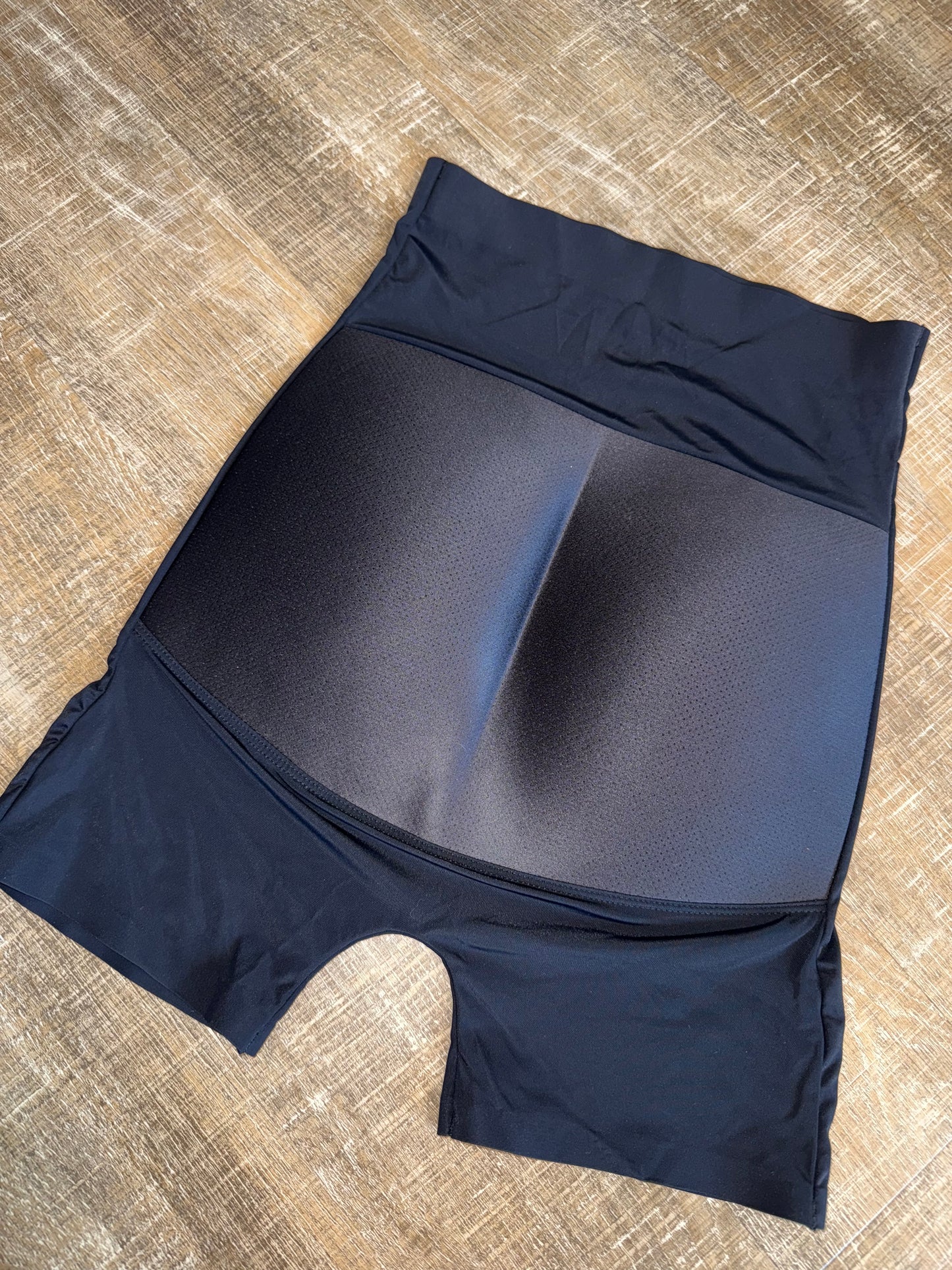 (Medium) Black Spandex Shorts with Padded Butt Shaper