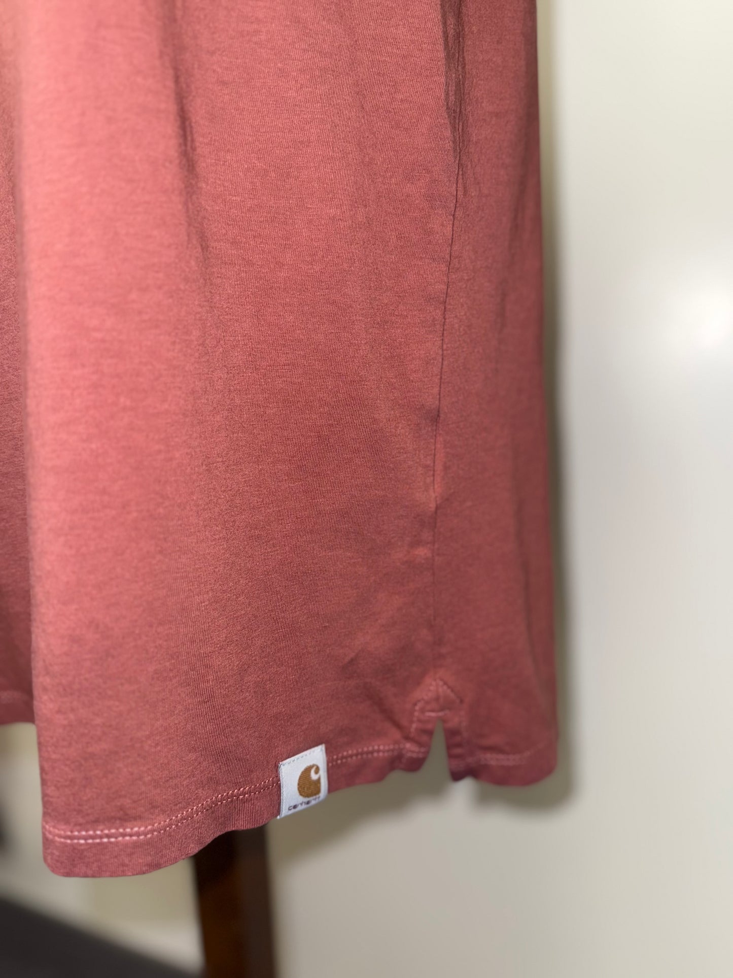 Carhartt (Medium) Coral V-Neck Relaxed Fit T-Shirt