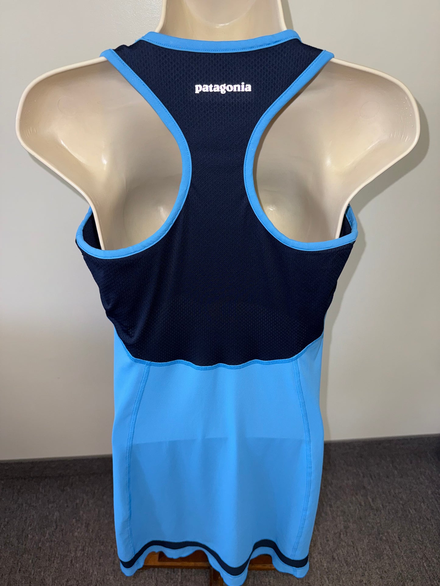 Patagonia (Small) Blue Sporty Padded Midi Dress