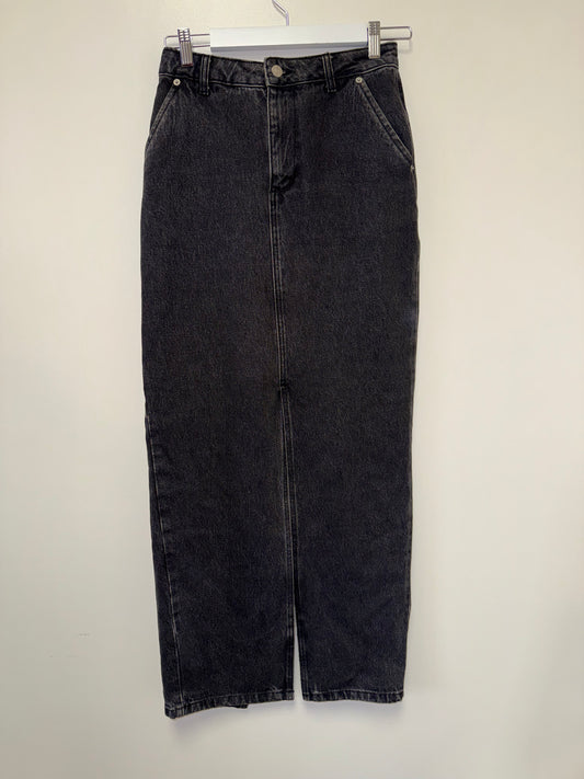 NA-KD Black Denim Jean Skirt