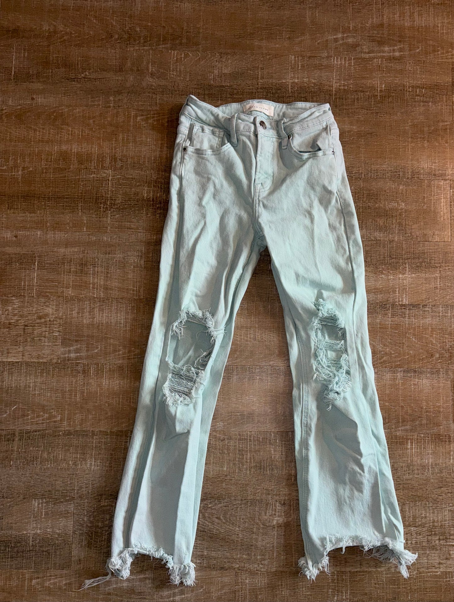 Risen Jeans Blue Distressed//Frayed Jeans