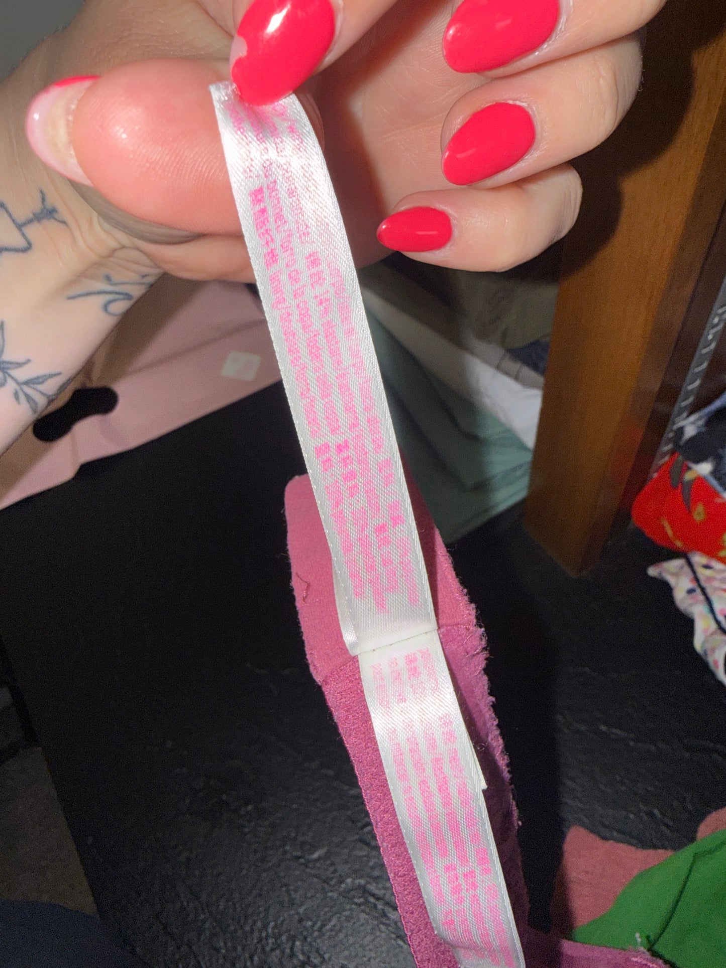 PINK Victoria's Secret (36B) Pink Strapless Wear Everywhere Push Up Bra