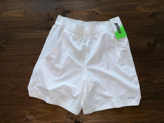 NWT Prince (Small) Brand New White 2-Way Stretch Tennis Shorts