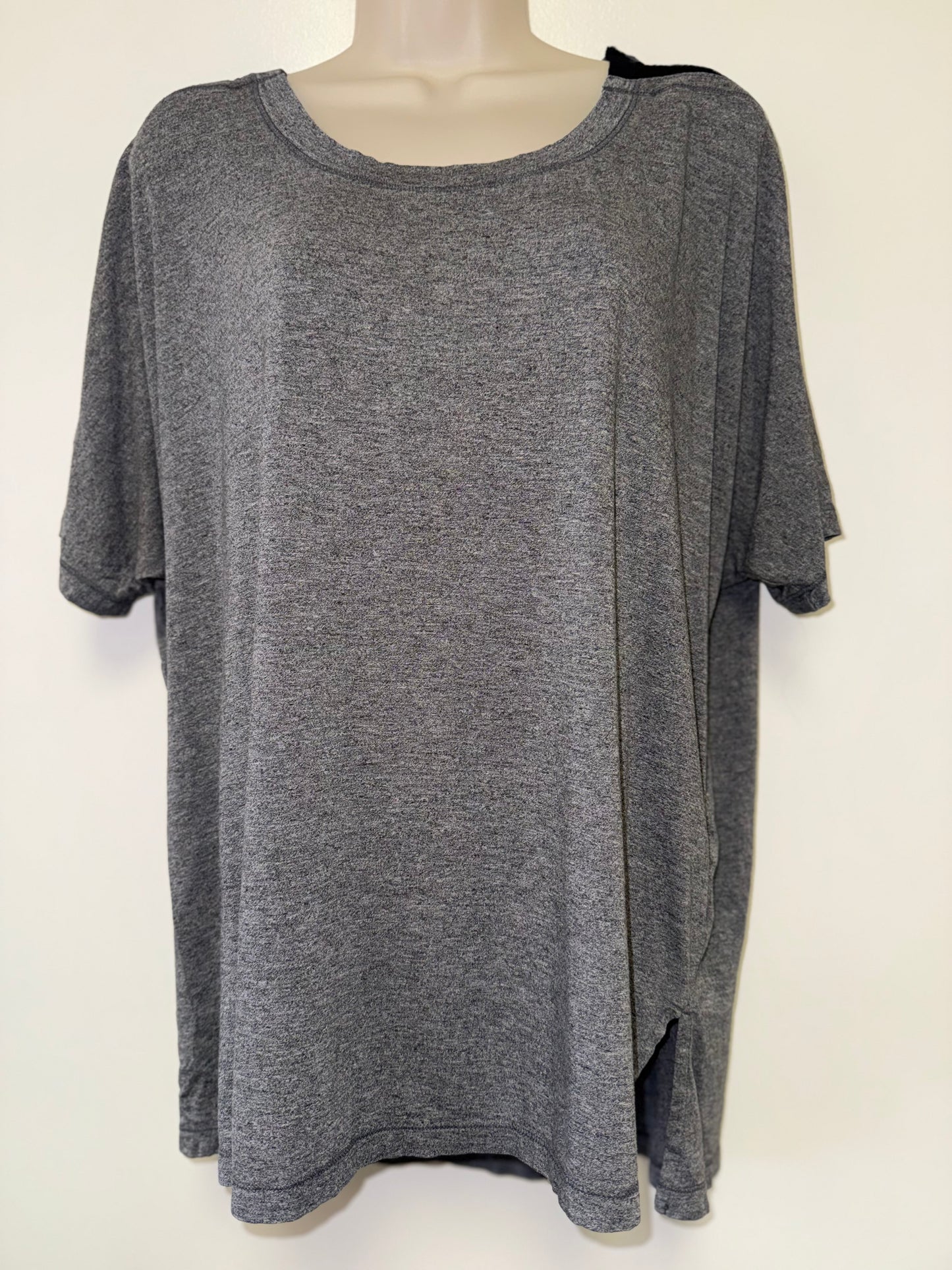 Calia (XL) Grey T-Shirt with Mesh Shoulders