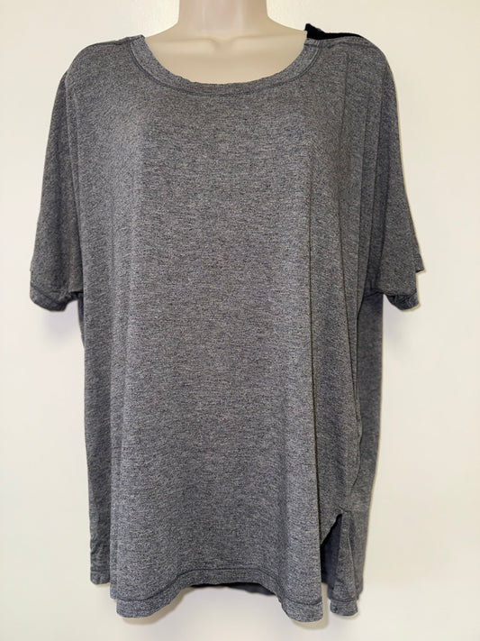 Calia (XL) Grey T-Shirt with Mesh Shoulders