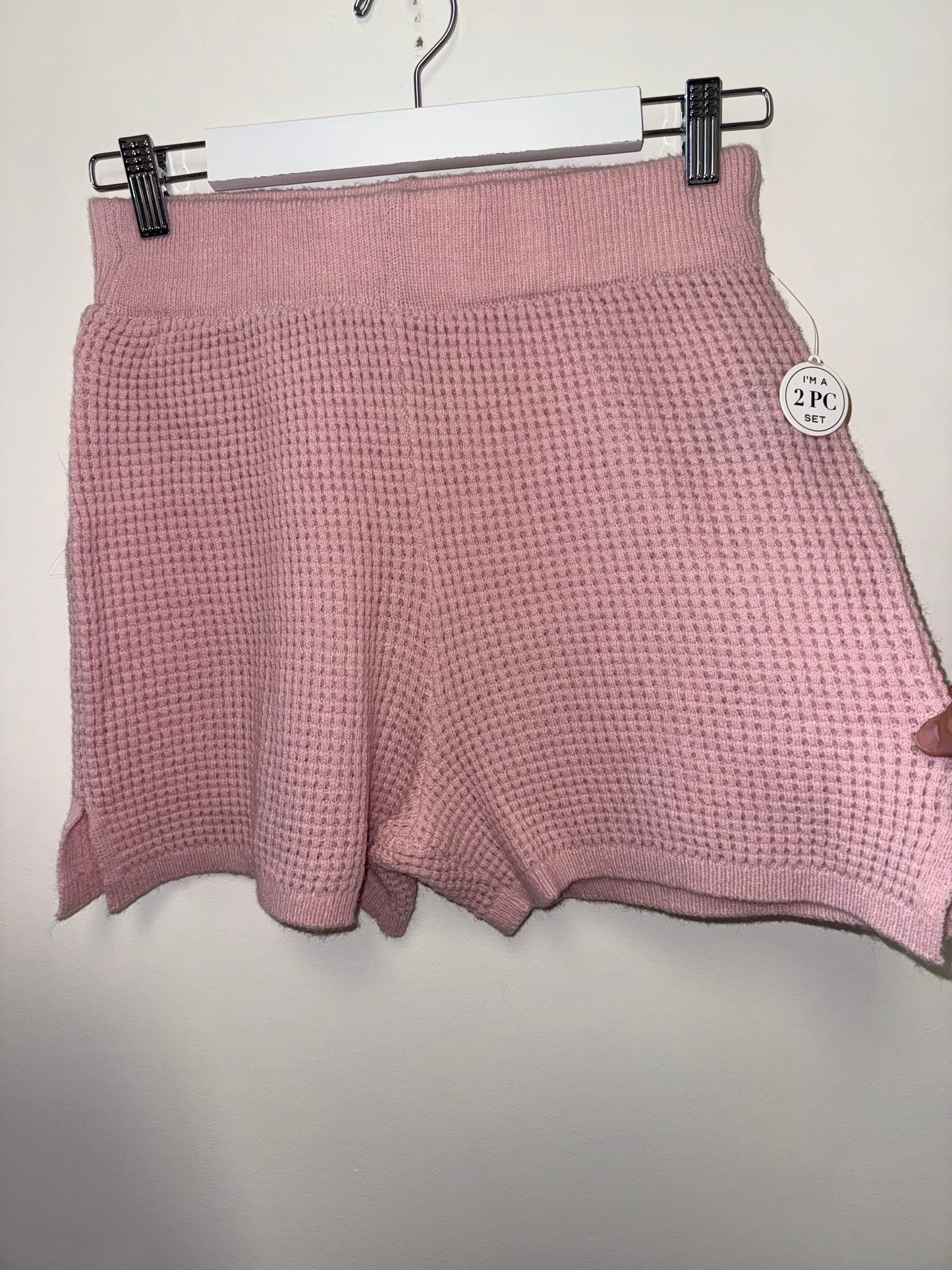 NWT Celebrity Pink (Small) Brand New Pink Soft Knit Hoodie & Shorts SET